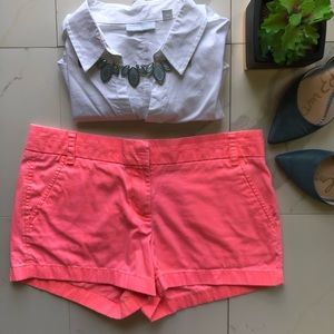 J. Crew Pink Cotton Chinos